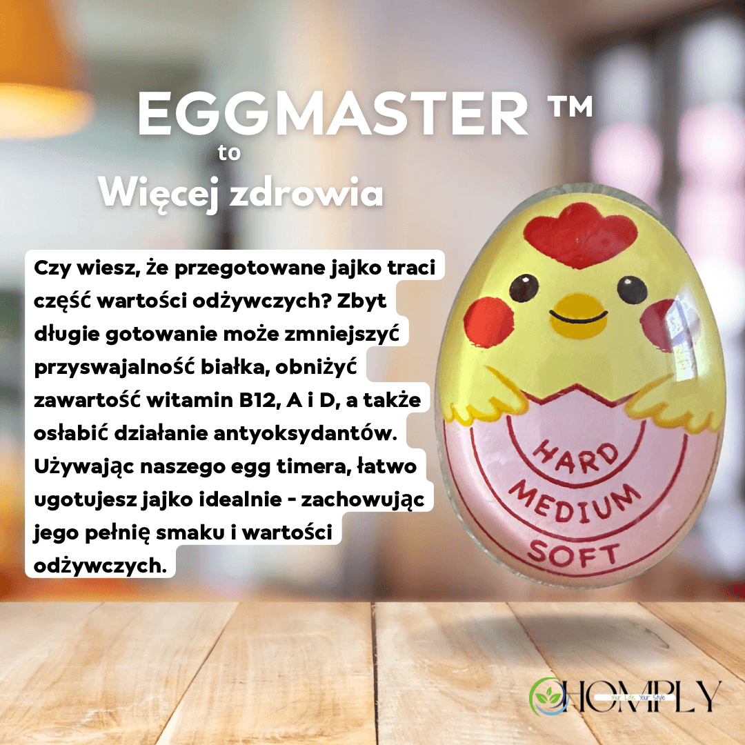 EGGMASTER ™ 
Termometr do gotowania jajek z czujnikiem koloru – zawsze idealnie ugotowane jajka!