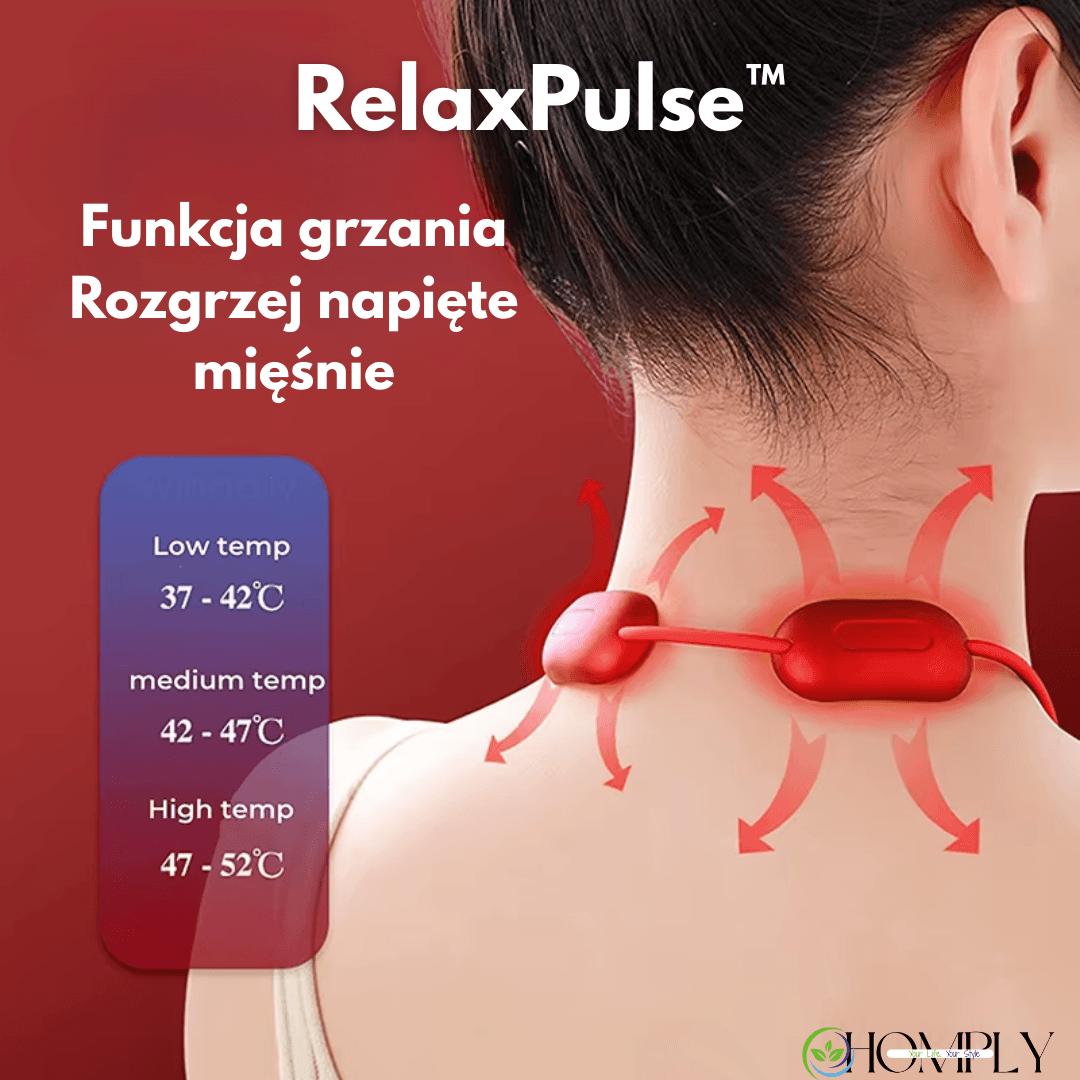 RelaxPulse™Ulga dla szyi w każdej chwili – Twój przenośny masażysta