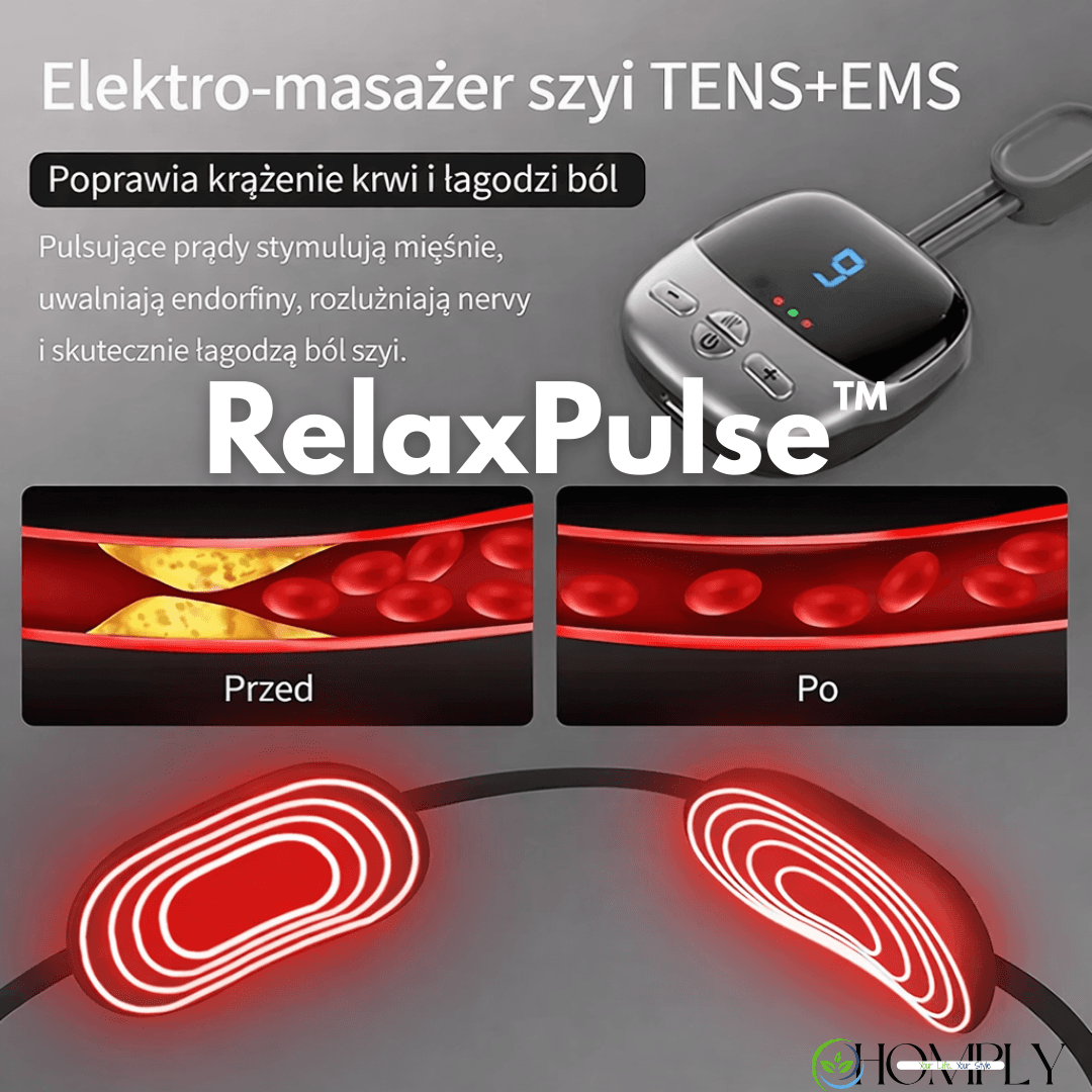 RelaxPulse™Ulga dla szyi w każdej chwili – Twój przenośny masażysta